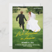 Invitation Photo de mariage iconique (Devant)