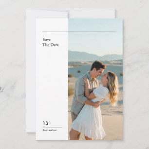 Invitation Photo de mariage minimaliste moderne pour annoncer