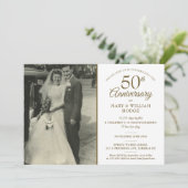 Invitation Photo de mariage pour les mémoires du 50e annivers (Debout devant)
