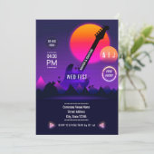 Invitation Photo de mariage Rock and Roll (Debout devant)