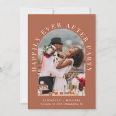 Invitation Photo de mariage sous une arche pour réception de  (Devant)