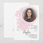 Invitation photo de Mariah Sweet sixteen (Devant / Derrière)