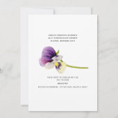 Invitation Photo de mariée avant qu'elle marche Fête des mari (Dos)