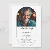 Invitation Photo de Mémorial funéraire simple de Christian Cr (Devant)