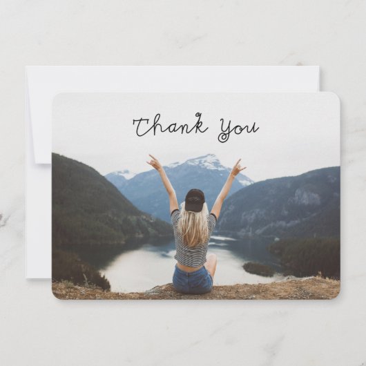 Invitation Photo de Merci (Devant)