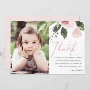 INVITATION PHOTO DE MERCI DE LA COMMUNAUTÉ DU ROSE BLANC PREM