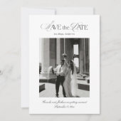 Invitation Photo de mise en garde pour le mariage (Devant)