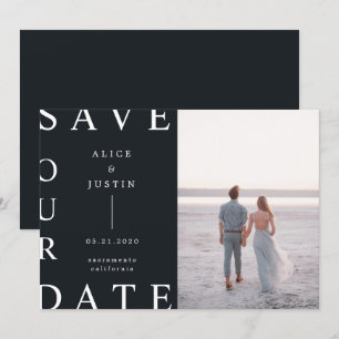 Invitation photo de mise en page ultra moderne Enregistrer la