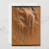 Invitation Photo de moderne d'anniversaire de boue brune (Dos)