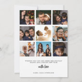 Invitation Photo de Noël minimaliste moderne (Dos)