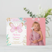 Invitation photo de papillon (Debout devant)