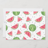 Invitation Photo de Pastèque One In a Melon (Dos)