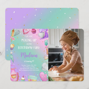 Invitation photo de pâtisserie