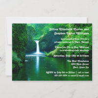 Photo de paysage de cascade - Annonce de mariage