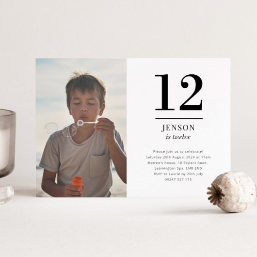 Invitation photo de paysage douze