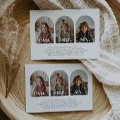 Invitation Photo de paysage triple anniversaire commun