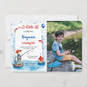 Invitation Photo de pêche du 5e anniversaire (Devant)