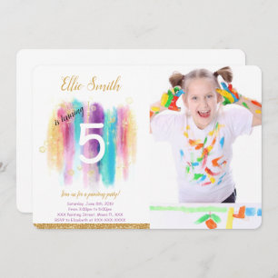 Invitation photo de peinture
