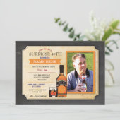 Invitation Photo De Perfection Anniversaire Chalk (Debout devant)