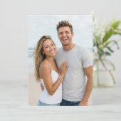 Invitation Photo de plage joyeuse (Debout devant)