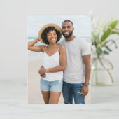 Invitation Photo de plage joyeuse (Debout devant)