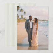 Invitation Photo de plage pastel romantique (Devant / Derrière)
