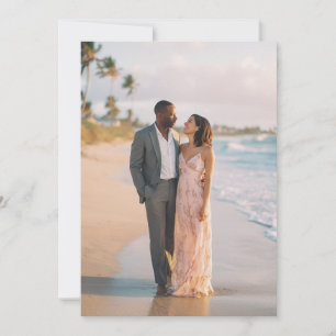 Invitation Photo de plage pastel sereine
