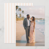 Invitation Photo de plage romantique (Devant / Derrière)