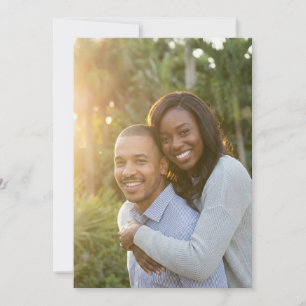 Invitation Photo de plein air vert joyeux