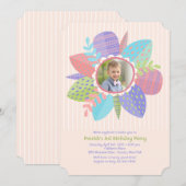 Invitation photo de printemps (Devant / Derrière)