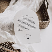 Invitation Photo de proposition manuscrite de marraine Arch