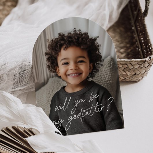 Invitation Photo de proposition manuscrite de parrain