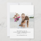 Invitation Photo de réception de mariage After Party (Dos)