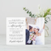 Invitation Photo de réception de mariage "Jour de bonheur éte (Debout devant)