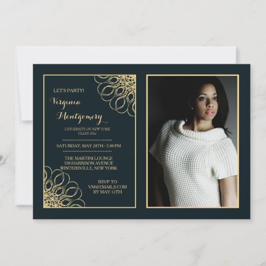 Invitation photo de Regal Graduate (Devant)