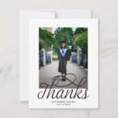 Invitation Photo de remerciement simple et imprimable pour di (Devant)
