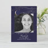 Invitation Photo de remise de diplôme Croissant de Lune et Nu (Debout devant)