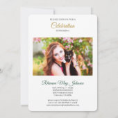 Invitation Photo de remise de diplôme de la promotion chrétie (Dos)