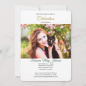 Invitation Photo de remise de diplôme de la promotion chrétie (Dos)