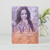 Invitation Photo de remise de diplôme Fête de graduation Oran (Debout devant)