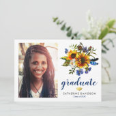 Invitation Photo de remise de diplôme Tournesol 2026 (Debout devant)