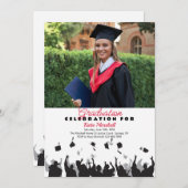 Invitation photo de remise de diplômes (Devant / Derrière)