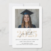 Invitation Photo de remise de diplômes Moderne et Audacieux 2 (Devant)