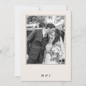 Invitation Photo de renouvellement de vœux de fête d'annivers (Dos)