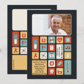 Invitation photo de retraite Médicale sur le terra (Devant / Derrière)