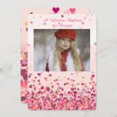 Invitation photo de Saint Valentin (Devant / Derrière)