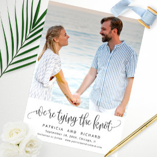 Invitation Photo de sauvegarde de date de mariage Attacher Le
