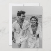 Invitation Photo de Save The Date Moderne (Dos)