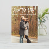 Invitation Photo De Script De Brosse Moderne Enregistrer La C (Debout devant)