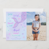 Invitation photo de sirène (Devant)